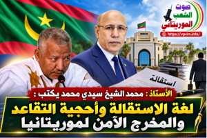 صوت الشعب الموريتاني/ الاستاذ :محمد الشيخ سيدي محمد يكتب: لغة الاستقالة وأحجية التقاعد والمخرج الآمن لموريتانيا.